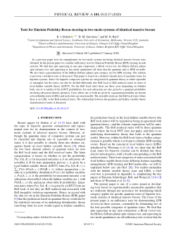 Tests for Einstein-Podolsky-Rosen steering in two-mode systems of identical massive bosons