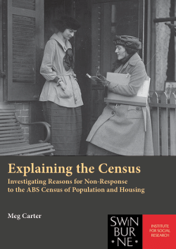 Item - Explaining the Census: investigating reasons for non-response to ...