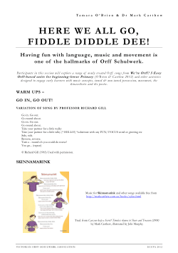 Item - Here we all go fiddle diddle dee! Having fun with language ...