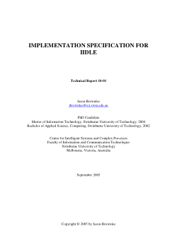 Item - Implementation specification for IIDLE - Swinburne - Figshare