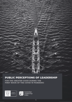 Item - Public perceptions of leadership for the greater good during the ...