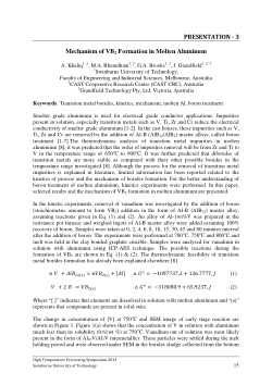 Item - Mechanism of VB2 formation in molten aluminium - Swinburne ...