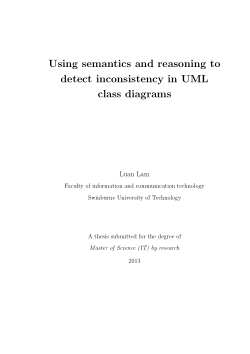 Item - Using semantics and reasoning to detect inconsistency in UML ...