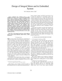 Item - Design of integral motor and its embedded system - Swinburne ...