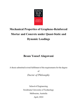 Item - Mechanical Properties of Graphene-Reinforced Mortar and Concrete ...