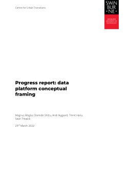 Progress report: data platform conceptual framing