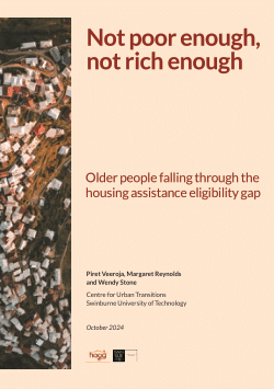 Item - Not poor enough, not rich enough: older people falling through ...