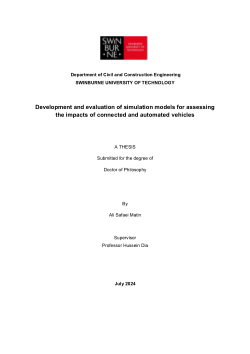 Item - Development and evaluation of simulation models for assessing ...