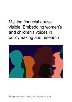 Item - Making financial abuse visible: Embedding women's and children's ...