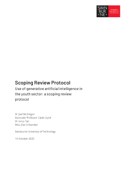 Item - Use of generative artificial intelligence in the youth sector: a ...
