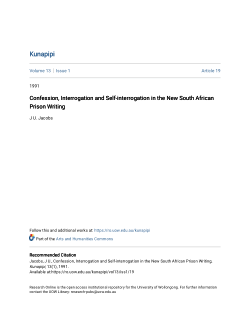 Item - Confession, Interrogation and Self-interrogation in the New