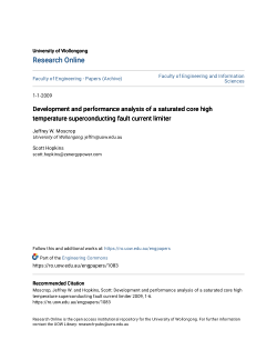 Item - Development and performance analysis of a saturated core high ...