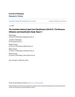 Item - The Australian National Aged Care Classification (AN-ACC). The ...