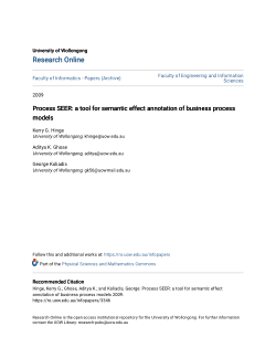 Item - Process SEER: a tool for semantic effect annotation of business ...