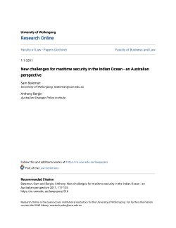 Item - New challenges for maritime security in the Indian Ocean - an ...