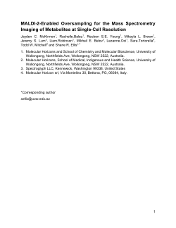 Item - MALDI-2-Enabled Oversampling for the Mass Spectrometry Imaging ...