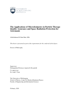 Item - The Applications of Microdosimetry in Particle Therapy Quality ...