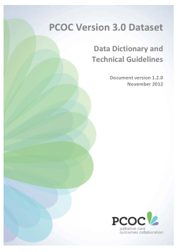 Item - PCOC Version 3.0 Dataset: Data Dictionary and Technical ...