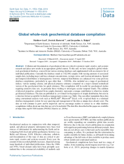 Item - Global whole-rock geochemical database compilation - University ...