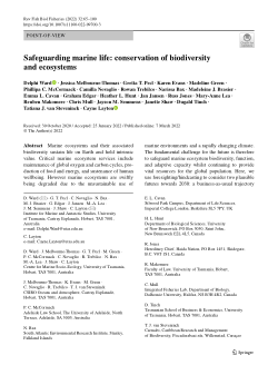 Item - Safeguarding marine life: conservation of biodiversity and ...