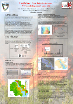Item - Bushfire risk assessment - an integrated approach using GIS ...