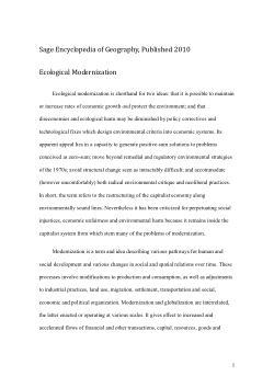 Ecological Modernisation