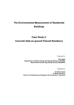 Item - The environmental measurement of residential buildings: a ...