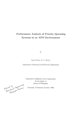Performance analysis of priority queueing systems in an ATM environment