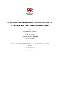 Quantitative microbial risk assessment model to estimate the risk of ...