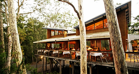 The Gunyah Restaurant at Paper Bark Camp