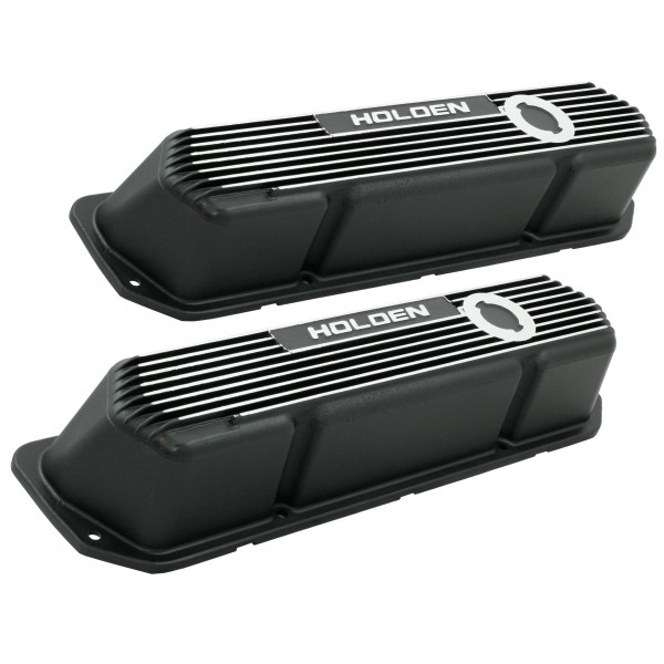 Valve Covers Holden V8 Black Alloy National Auto Parts Depot