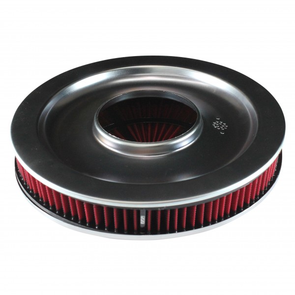 TFI Racing Extraflow Black Chrome Air Filter – 14x2, 5-1/8" Standard Base (Holley Style) – Made In USA