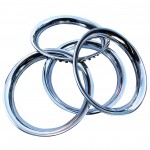 16 Inch Chrome Wheel Trim Rings - Set Of 4 Deep Style 1.5 Inch