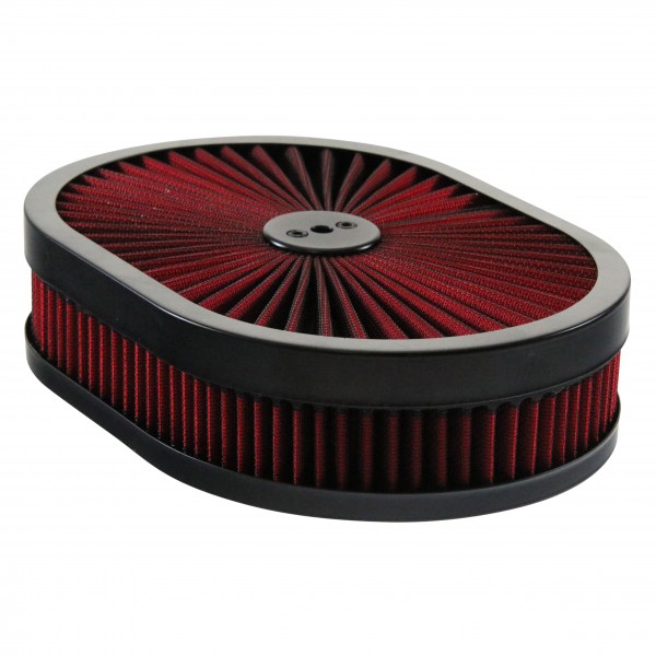 12x3 Oval Washable Air Cleaner Filter Element Kit For SBC BBC 350 454 Ford