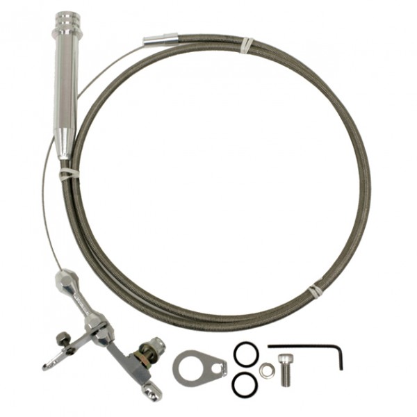 thumbnail image 2 of Lokar KD-2700HT Kick Down Cable For GM 700R4 - Braided Stainless Steel 2 of 4
