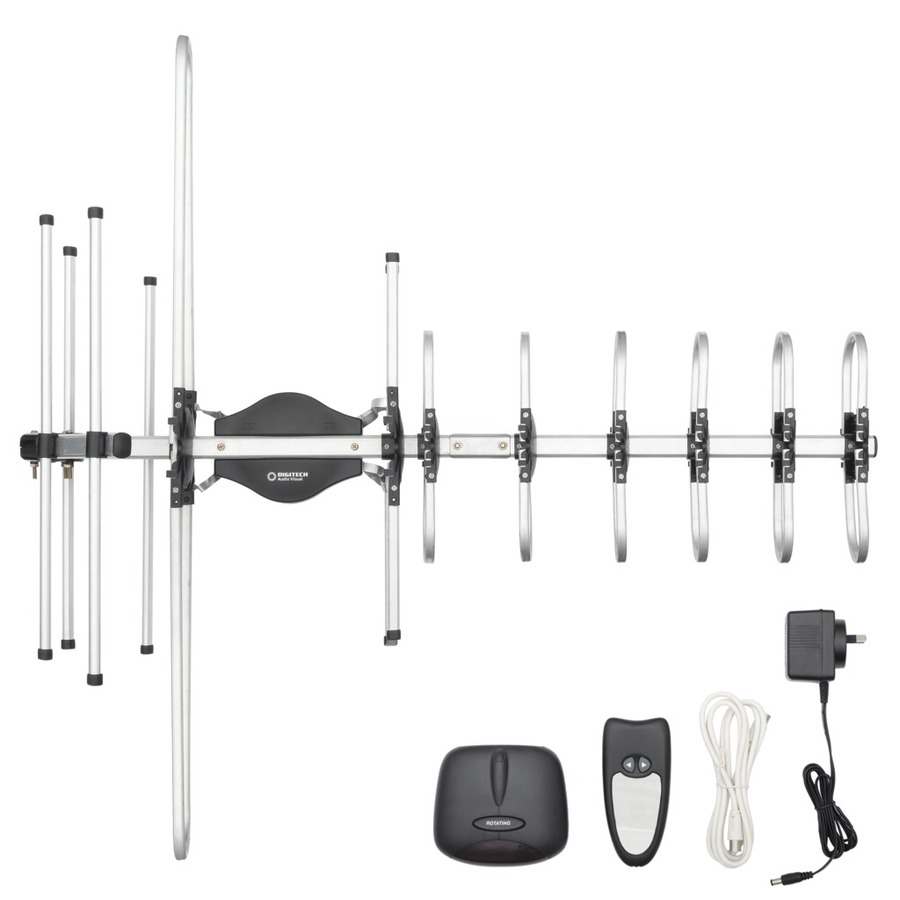 Digitech Outdoor UHF/VHF TV Antenna with Rotating Motor eBay