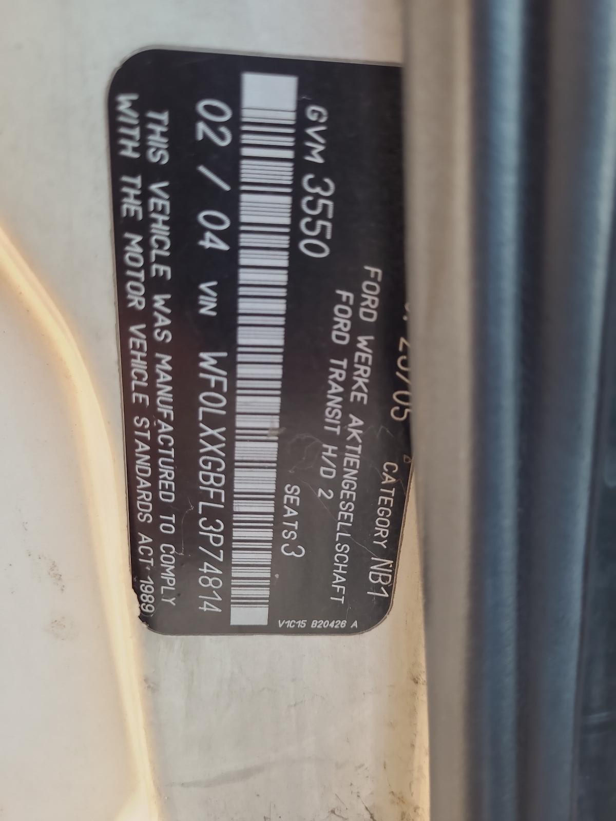 FORD TRANSIT 2000-2006 FAN ENG FAN, ASSY-FAN AND BLADES, 2.4 DOHC ...