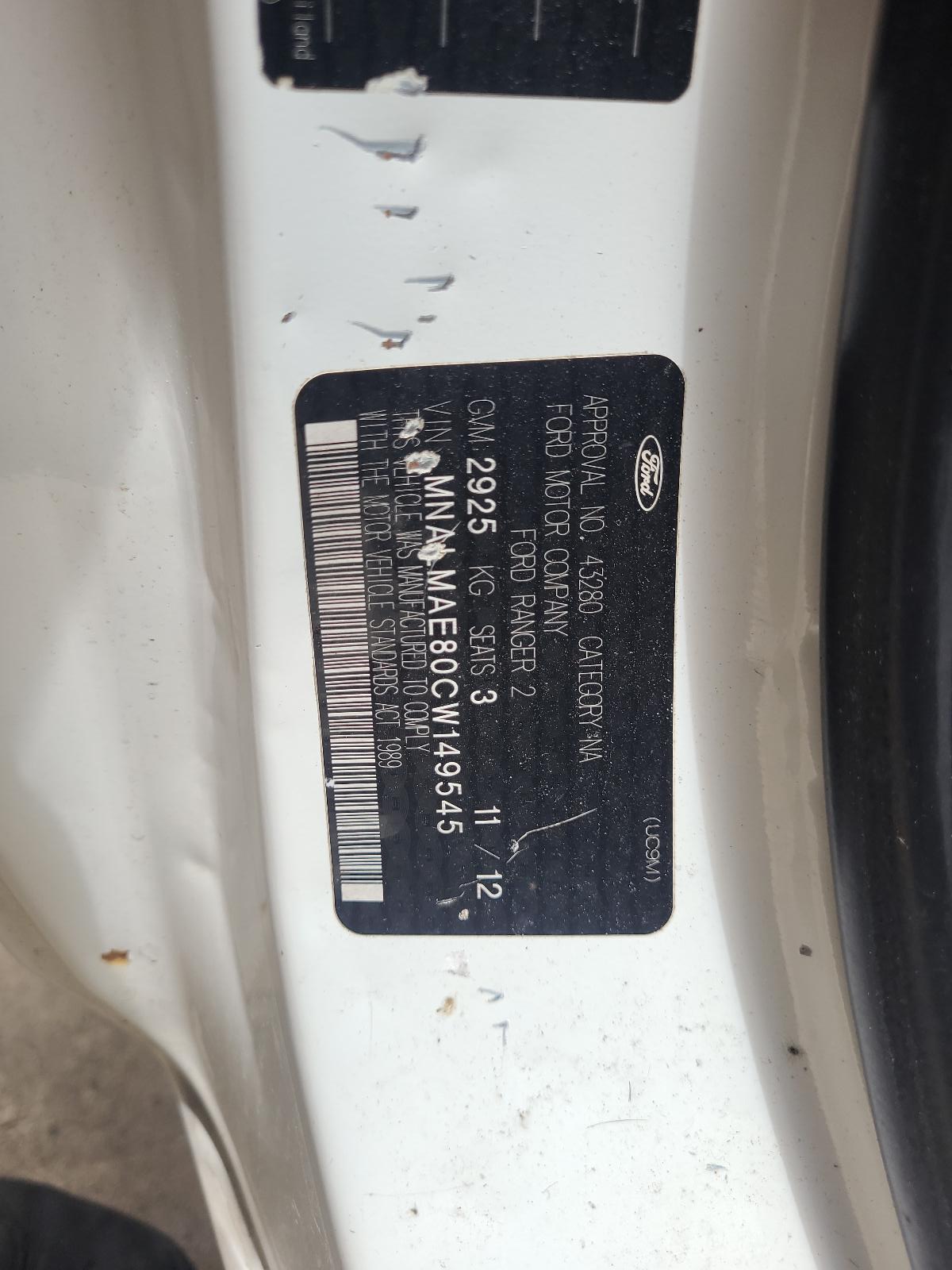 FORD RANGER 2011-2015 RIGHT FRONT LOWER CONTROL ARM PX SERIES 1, 2WD ...