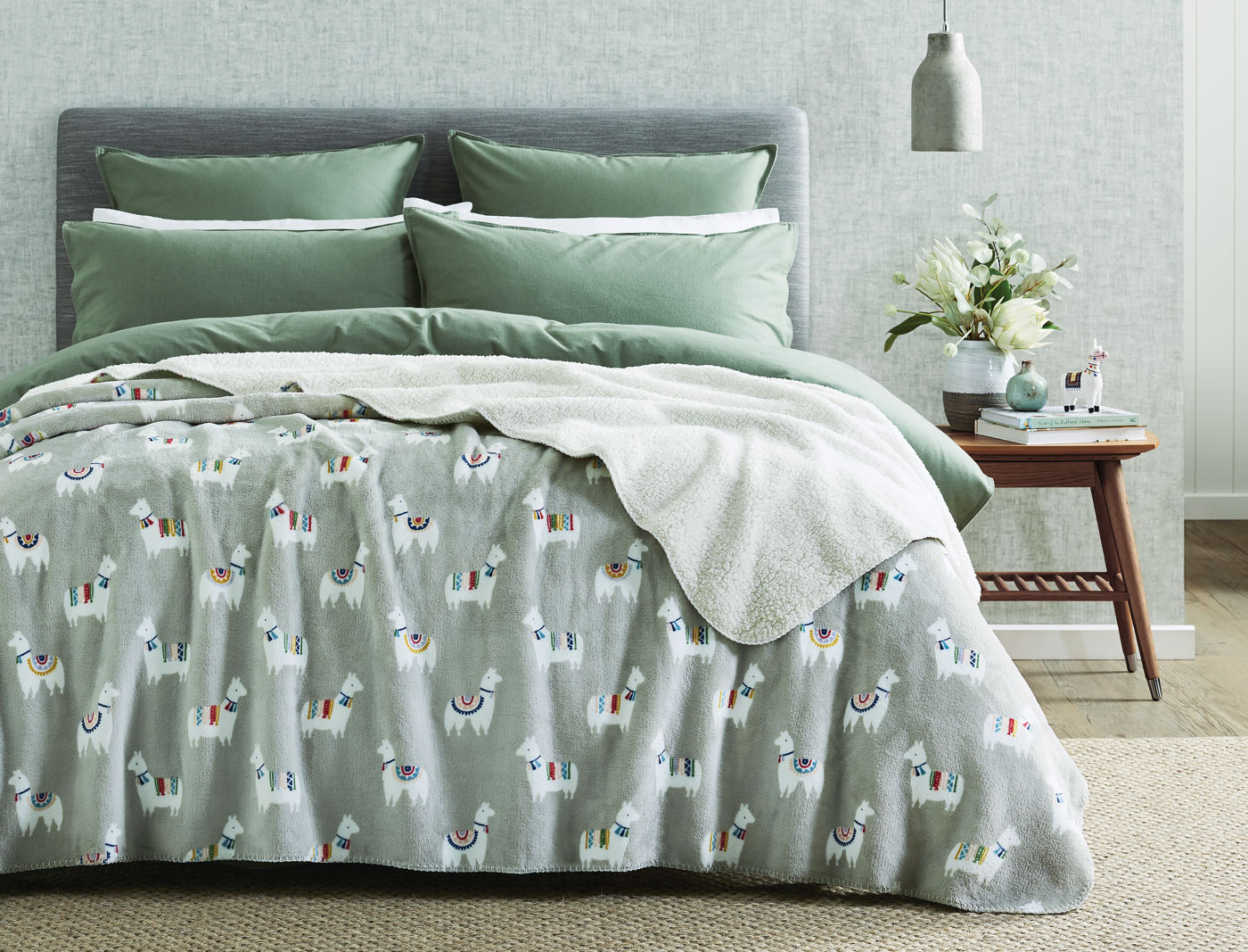 Sherpa Print Throw Bed Bath N' Table