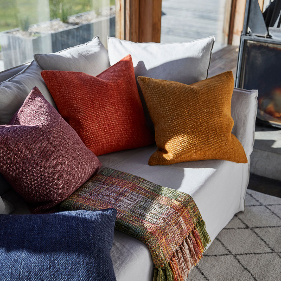 Buy Flinders Linen Cushion Saffron Online Bed Bath N' Table