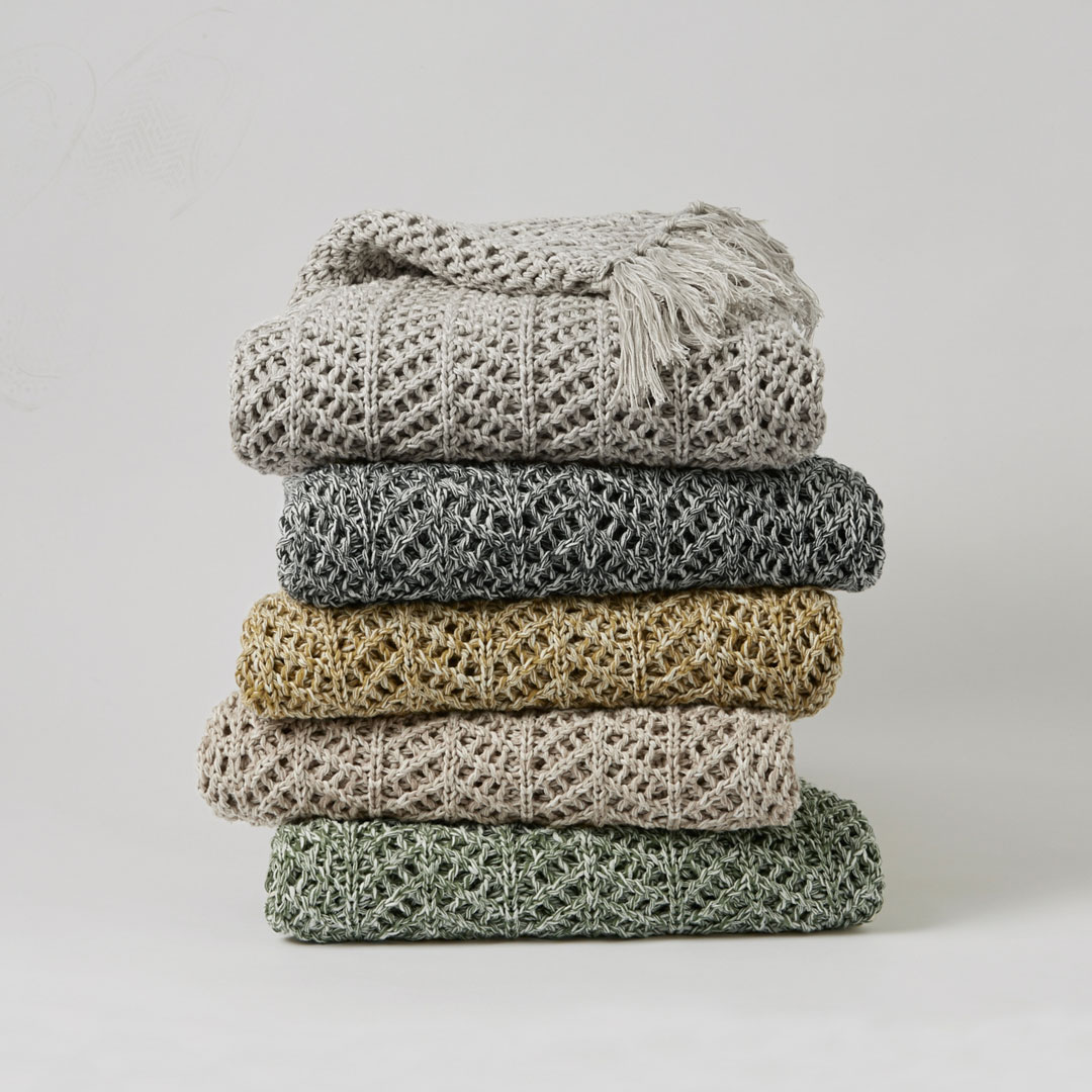 Herringbone Pointelle Throw Bed Bath N' Table