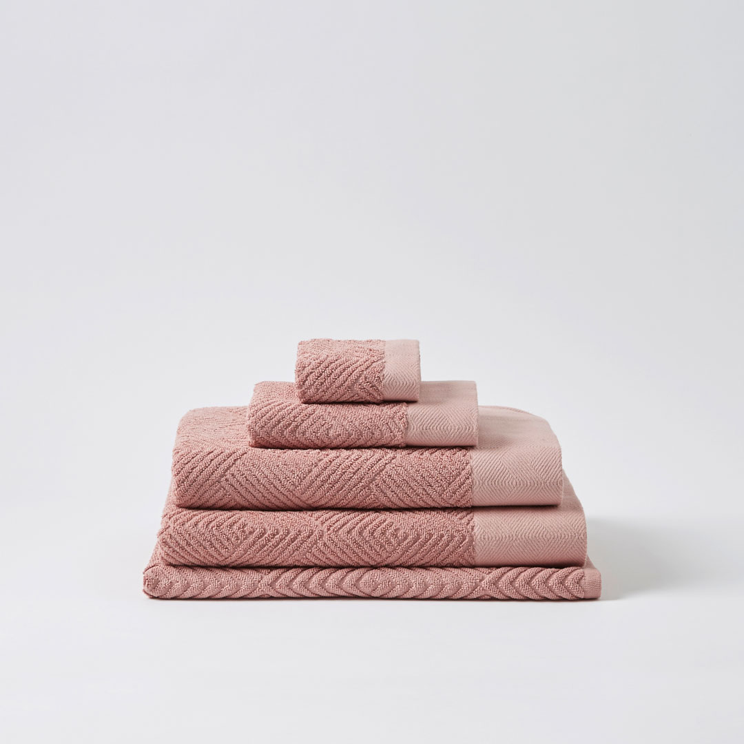 Buy Kinsley Towels - Ash Rose Online | Bed Bath N' Table