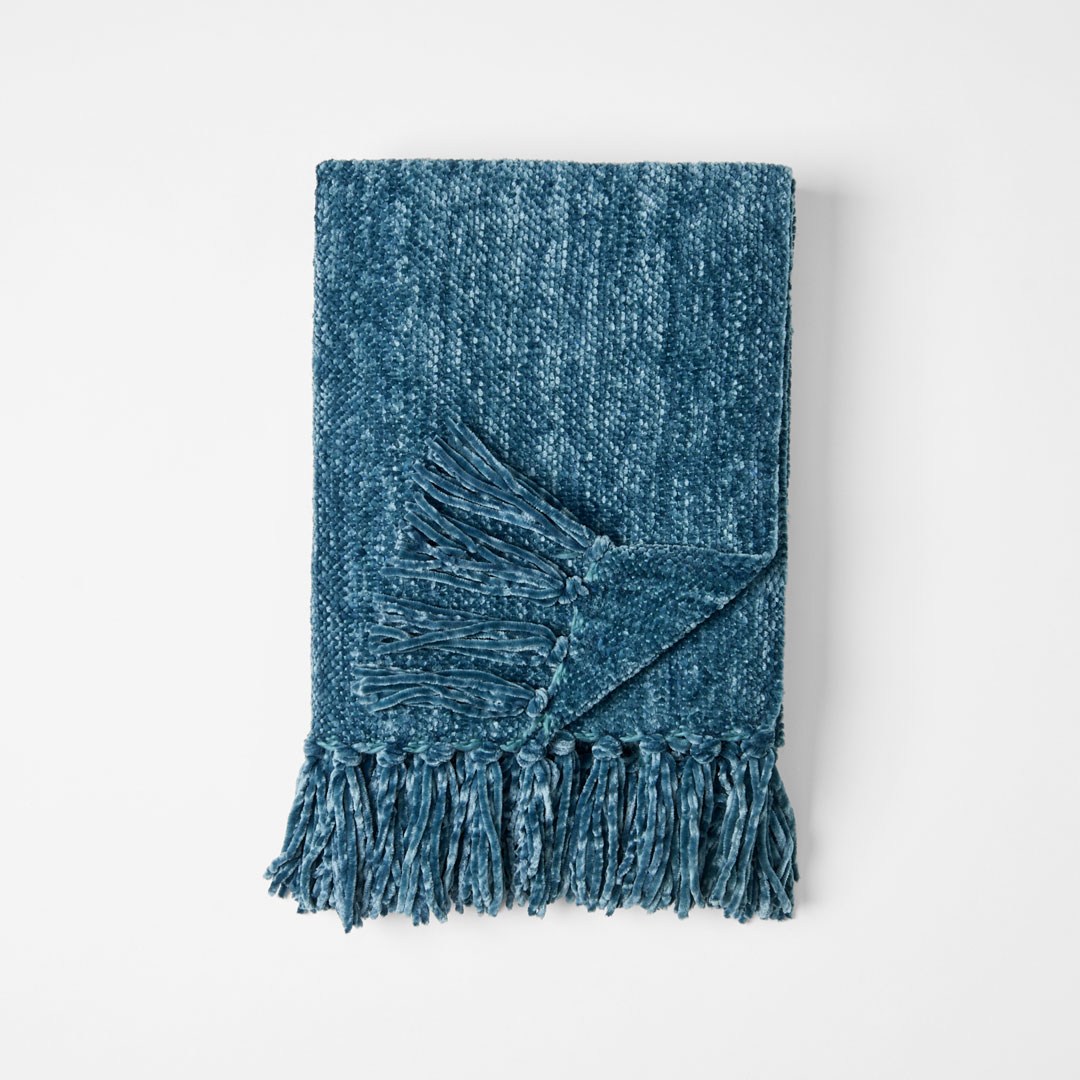 Buy Margot Throw Petrol Blue Online Bed Bath N' Table