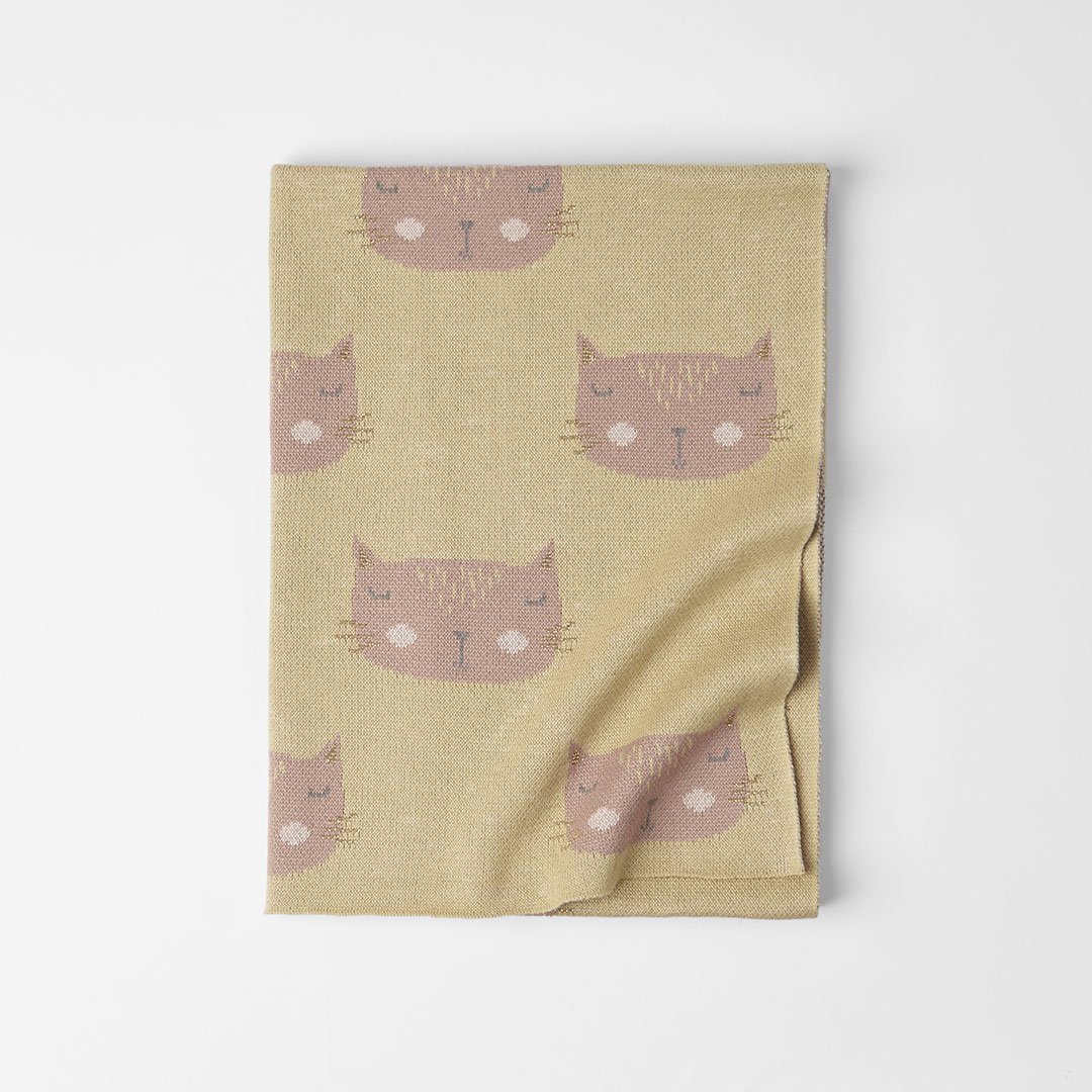 Buy Lola Cat Knitted Throw Online Bed Bath N' Table