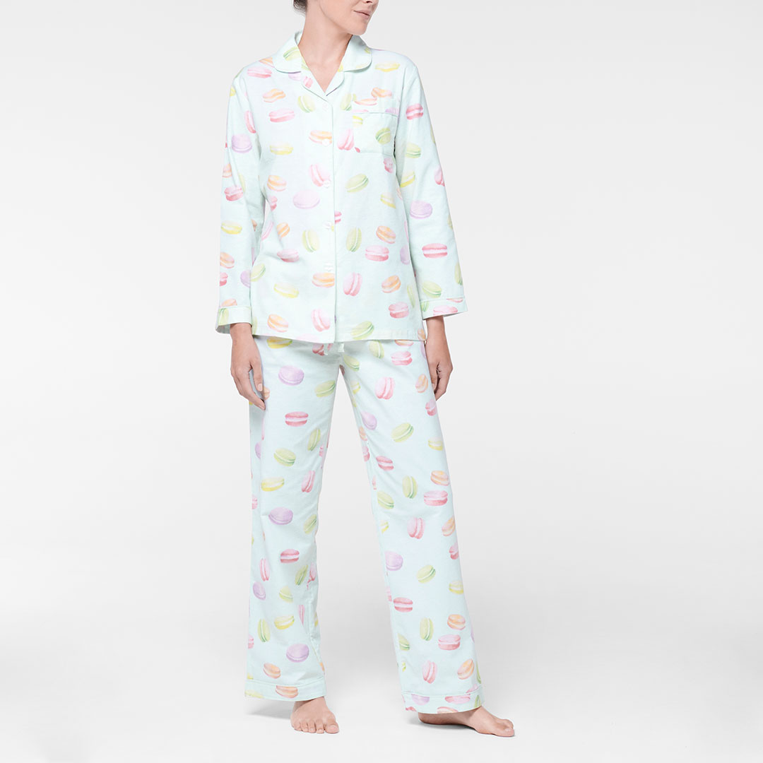 Buy Macaron Flannelette Pyjamas Online Bed Bath N' Table