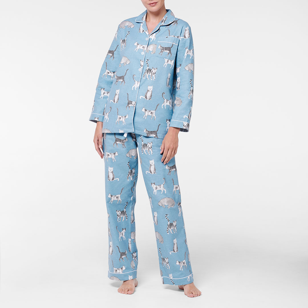 Buy Misty Cats Flannelette Pyjamas Online Bed Bath N' Table