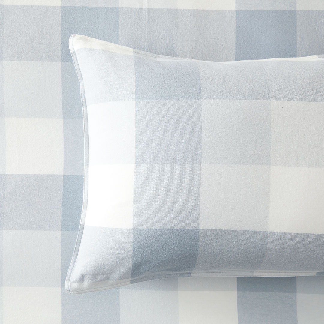 Buy Lincoln Quilt Cover Blue Check Online Bed Bath N' Table