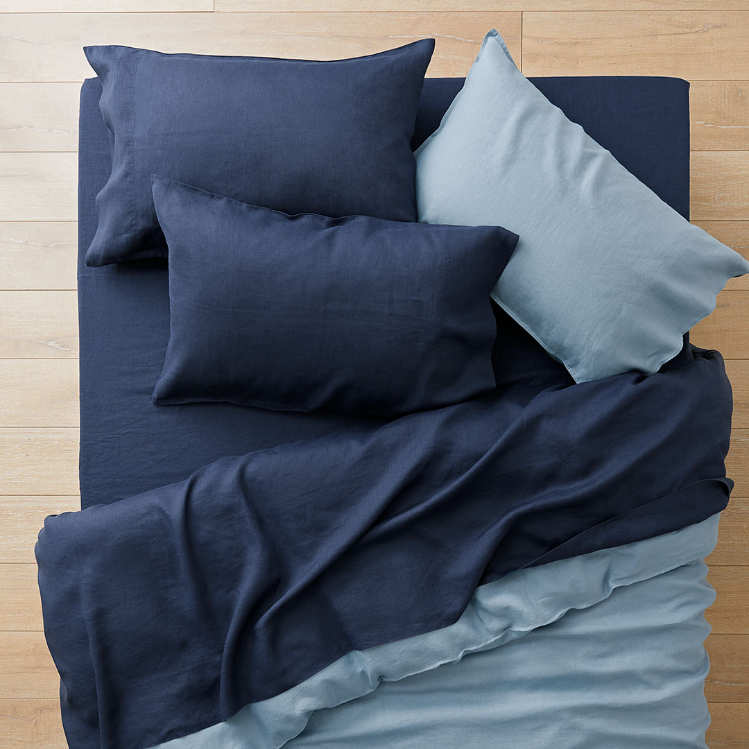 Buy Milano Quilt Cover Smoke Blue Online Bed Bath N' Table