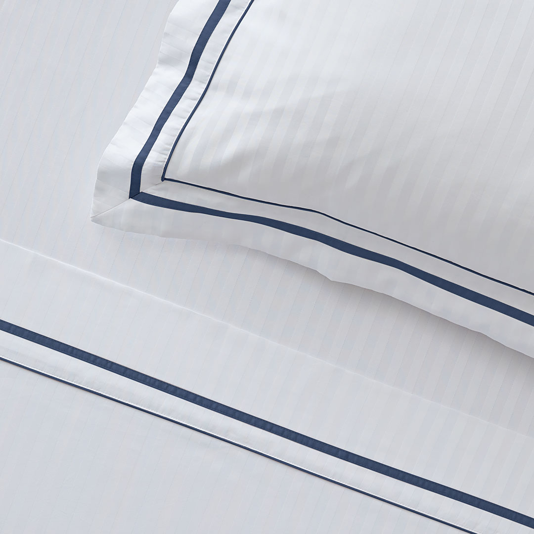 Buy Cambridge Sheet Set Navy Online Bed Bath N' Table