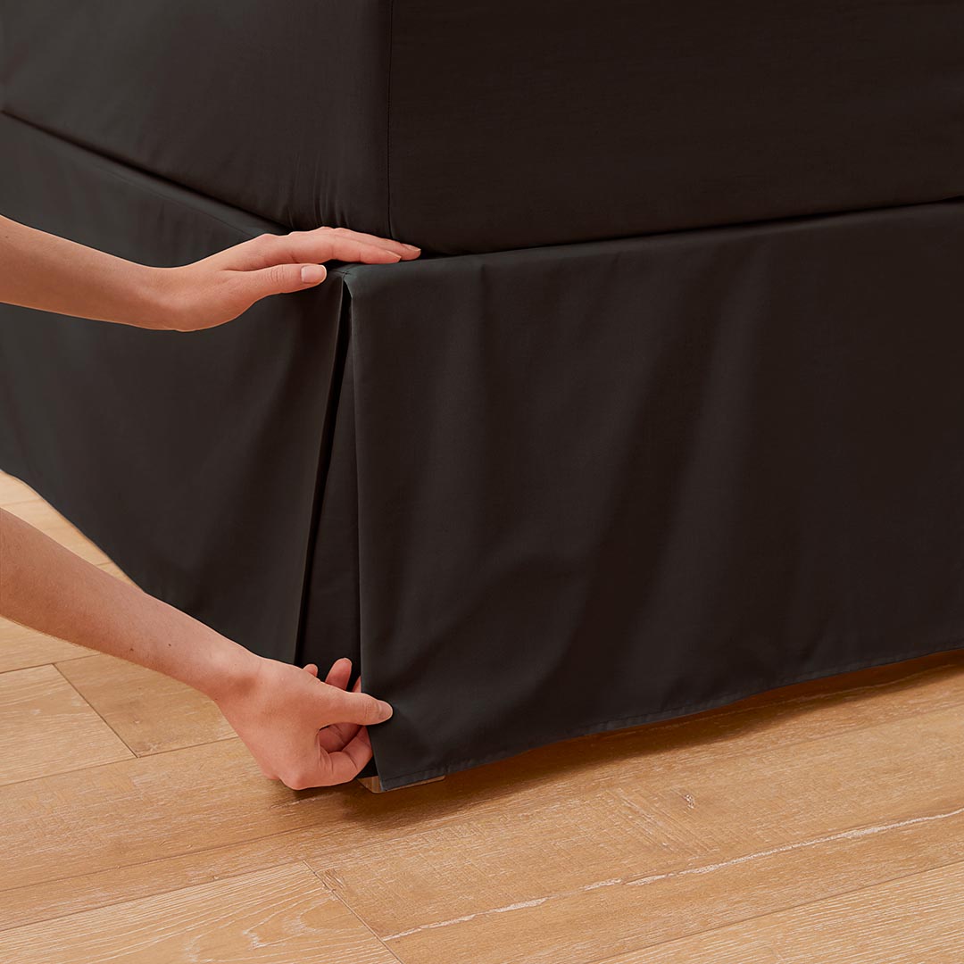 Shop Perfects Pleated Valance - Black Online | Bed Bath N' Table